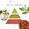 4lü Beyaz Yasemin Kokulu Bitkisel Tealıght Mum Seti