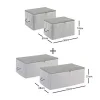 4lü Gri Renk Stuff & Things Hurç Set