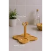 Fugu - Bambu Standlı 4lü Kupa Seti