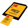 KODAK Adaptörlü 64GB UHS-I U3 V30 A1 Ekstra Performans microSD