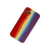 Mey İthalat®   iPhone 11 Pro Kılıf Ebruli Lansman Silikon - Kırmızı-Mor