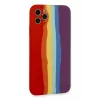 Mey İthalat®   iPhone 11 Pro Kılıf Ebruli Lansman Silikon - Kırmızı-Mor