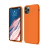Mey İthalat®   iPhone 11 Pro Kılıf First Silikon - Turuncu
