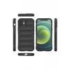 Mey İthalat®   iPhone 12 Kılıf Optimum Silikon - Siyah