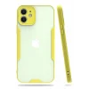 Mey İthalat®   iPhone 12 Kılıf Platin Silikon - Sarı