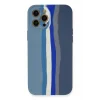 Mey İthalat®   iPhone 12 Pro Kılıf Ebruli Lansman Silikon - Mavi-Gri
