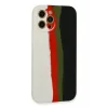 Mey İthalat®   iPhone 12 Pro Max Kılıf Ebruli Lansman Silikon - Beyaz-Siyah