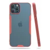Mey İthalat®   iPhone 12 Pro Max Kılıf Platin Silikon - Pembe