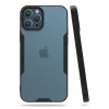 Mey İthalat®   iPhone 12 Pro Max Kılıf Platin Silikon - Siyah