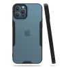Mey İthalat®   iPhone 12 Pro Max Kılıf Platin Silikon - Siyah