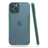 Mey İthalat®   iPhone 12 Pro Max Kılıf Platin Silikon - Yeşil