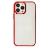 Mey İthalat®   iPhone 13 Pro Max Kılıf Element Silikon - Kırmızı