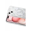Mey İthalat®   iPhone 14 Misk Simli Magsafe Kapak - Desen 3