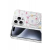 Mey İthalat®   iPhone 14 Pro Max Misk Simli Magsafe Kapak - Desen 4