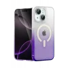 Mey İthalat®   iPhone 14 Pummel Shiny Magsafe Kapak - Mor