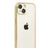 Mey İthalat®   iPhone 15  Lensli Silikon - Gold