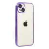 Mey İthalat®   iPhone 15  Lensli Silikon - Mor