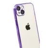 Mey İthalat®   iPhone 15  Lensli Silikon - Mor