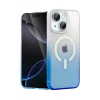 Mey İthalat®   iPhone 15 Plus Pummel Shiny Magsafe Kapak - Mavi