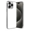 Mey İthalat®   iPhone 15 Pro Max  Lensli Silikon - Gümüş