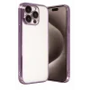 Mey İthalat®   iPhone 15 Pro Max  Lensli Silikon - Mor