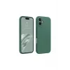 Mey İthalat®   iPhone 16 Plus Kılıf First Silikon - Koyu Yeşil