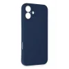 Mey İthalat®   iPhone 16 Plus Kılıf First Silikon - Lacivert