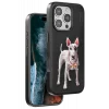 Mey İthalat®   iPhone 16 Pro Max Perma Desenli Kapak - Siyah