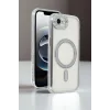 Mey İthalat®   iPhone 16E Joke Simli Magneticsafe Kılıf - Siyah