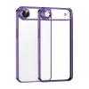 Mey İthalat®   iPhone 17 Air  Lensli Silikon - Mor