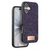 Mey İthalat®   iPhone 17 Bright Simli Kapak - Derin Mor
