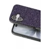 Mey İthalat®   iPhone 17 Bright Simli Kapak - Derin Mor
