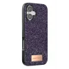 Mey İthalat®   iPhone 17 Bright Simli Kapak - Derin Mor