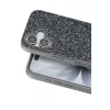 Mey İthalat®   iPhone 17 Bright Simli Kapak - Gümüş