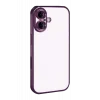 Mey İthalat®   iPhone 17  Lensli Silikon - Açık Mor