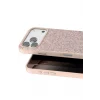Mey İthalat®   iPhone 17 Pro Bright Simli Kapak - Pembe