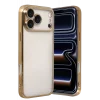 Mey İthalat®   iPhone 17 Pro Max  Lensli Silikon - Gold