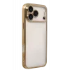 Mey İthalat®   iPhone 17 Pro Max  Lensli Silikon - Gold