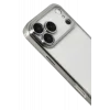 Mey İthalat®   iPhone 17 Pro Max  Lensli Silikon - Gümüş