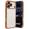 Mey İthalat®   iPhone 17 Pro Max  Lensli Silikon - Turuncu