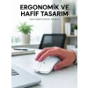 Mey İthalat® Profesyonel Kablosuz Bluetooth Mouse Çift Modlu Şarjlı Ergonomik Fare