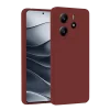 Mey İthalat®   Redmi Note 14 4G Kılıf First Silikon - Bordo