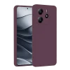 Mey İthalat®   Redmi Note 14 4G Kılıf First Silikon - Mürdüm