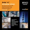 Multi-Let 3lü Anahtar-Topraklı Ç.K 5mt Siyah Priz