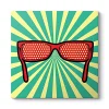 Pop Art Gözlük Tablosu 30 x 30