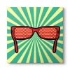 Pop Art Gözlük Tablosu 30 x 30