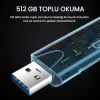 Type-C ve USB 3.0 SD-MicroSD TF Kart Okuyucu