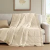 Windom Luxury Microfiber Down Alternative Blanket with 3M Moisture Management Ivory 108x90 King Size Quilted Premium Soft Cozy 3M Scotchgard Moisture Microfiber For Bed, Couch or Sofa
