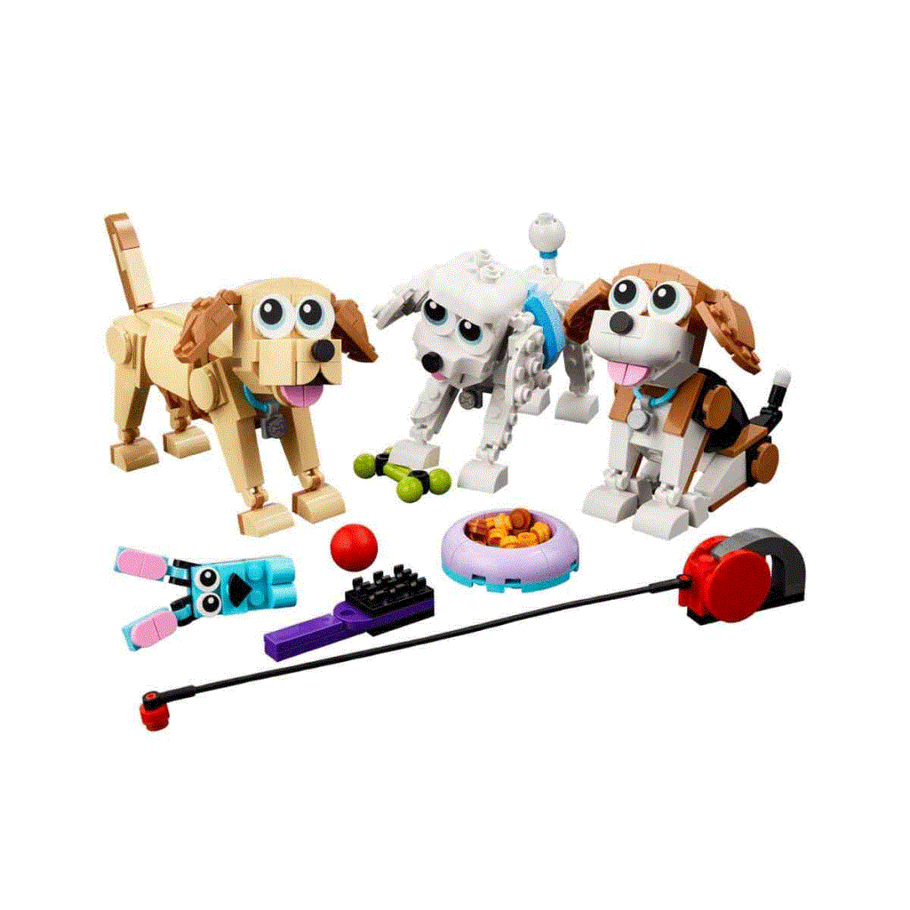 Mey İthalat® 31137 Creator 3in1 - Sevimli Köpekler 475 parça +7 yaş