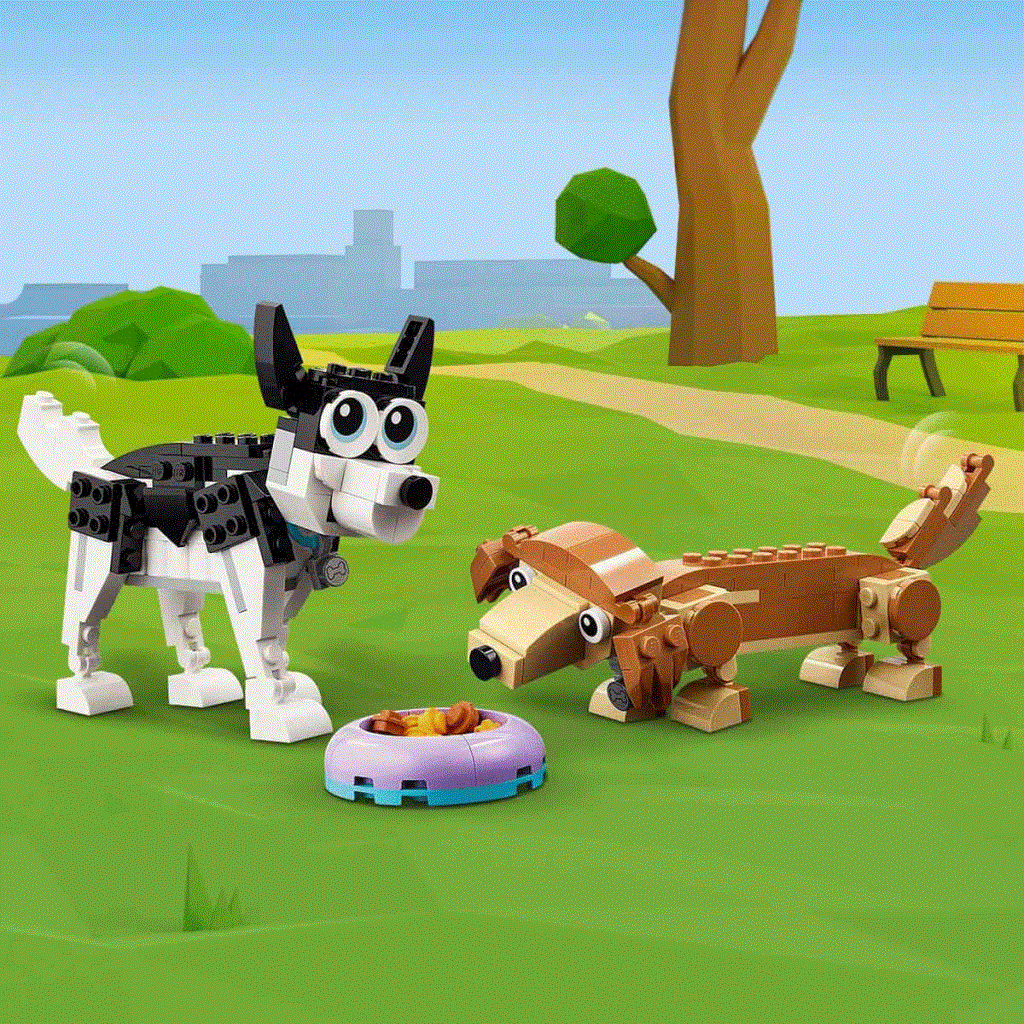 Mey İthalat® 31137 Creator 3in1 - Sevimli Köpekler 475 parça +7 yaş